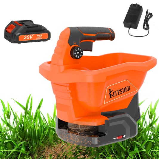 Cordless Tiller Cultivator + Electric Spreader